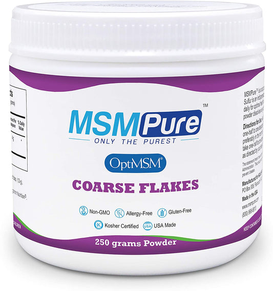 MSMPure Coarse Powder Flakes Organic Sulfur Crystals, 8.8 oz. / 250 g PACKAGING MAY VARY