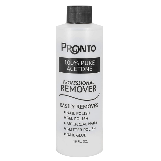 Pronto 100% Pure Acetone Professional Polish Remover, 16 fl.oz / 473ml