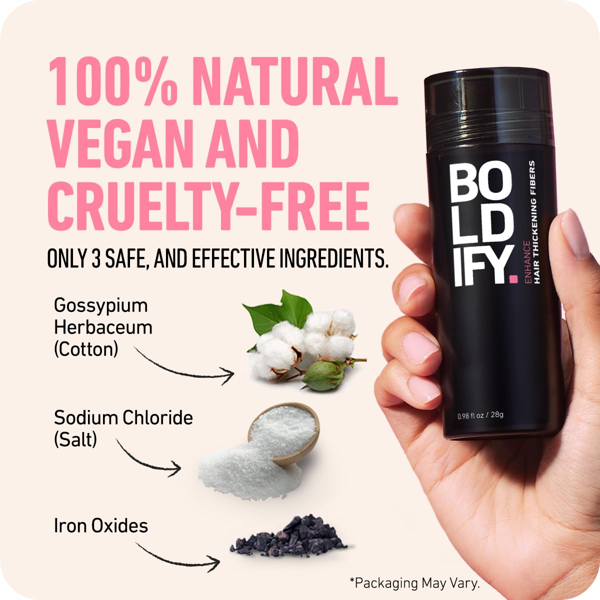 Boldify Enhance Hair Thickening Fibers 0.98 fl oz / 28g