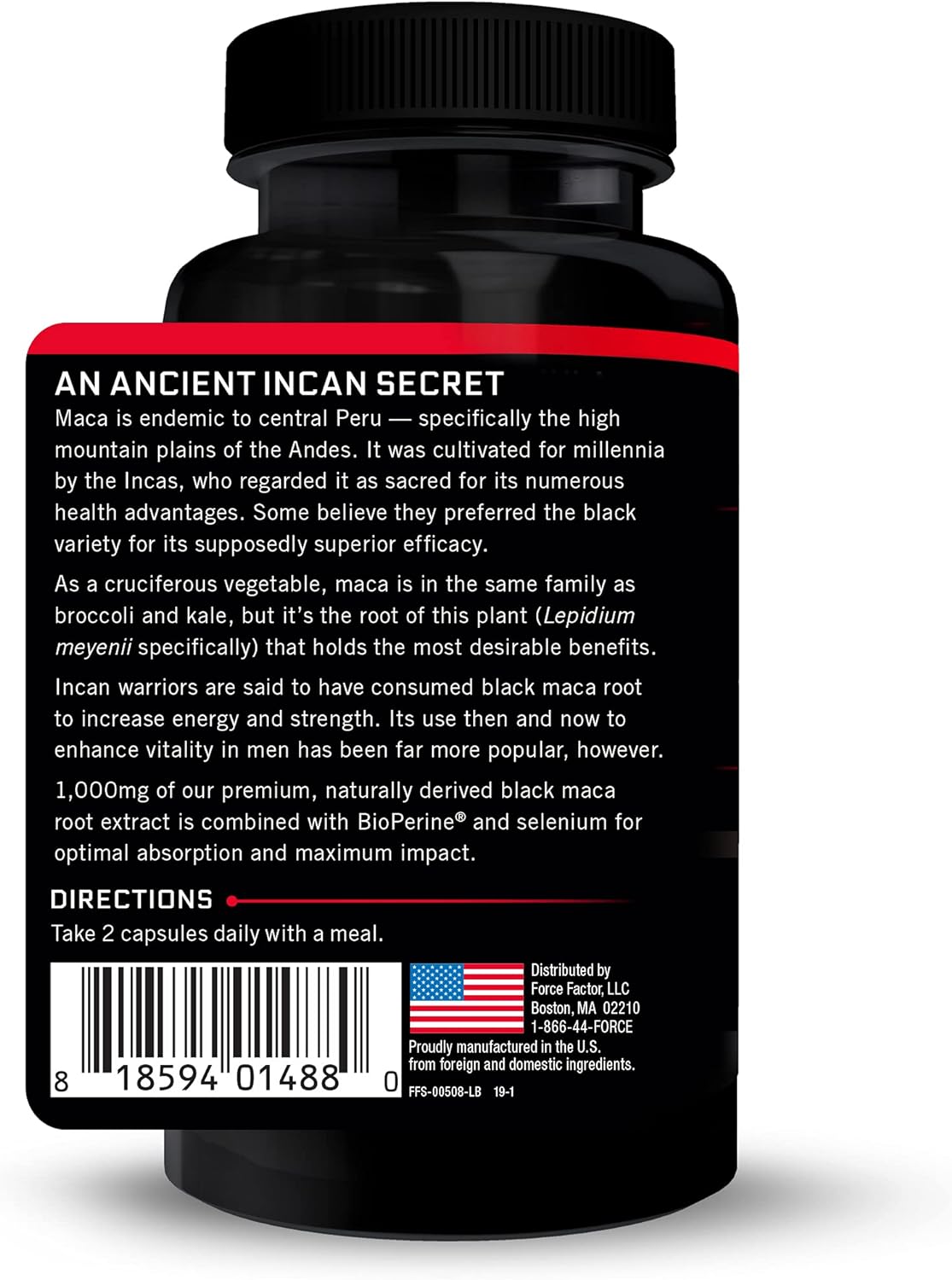 Force Factor Fundamentals Black Maca 60 Capsules