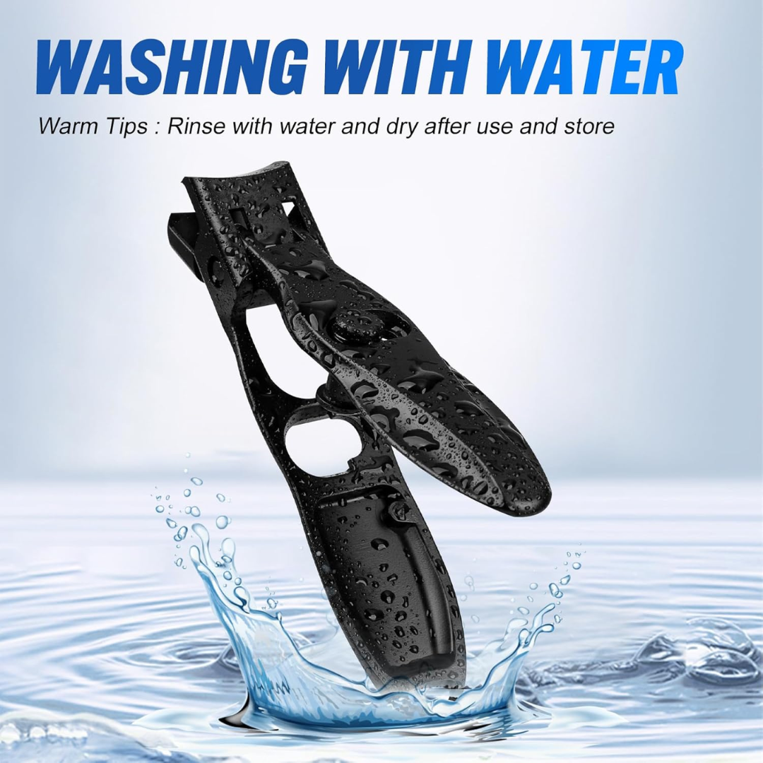 Swocky German Stainless Steel Nail Clipper, Black