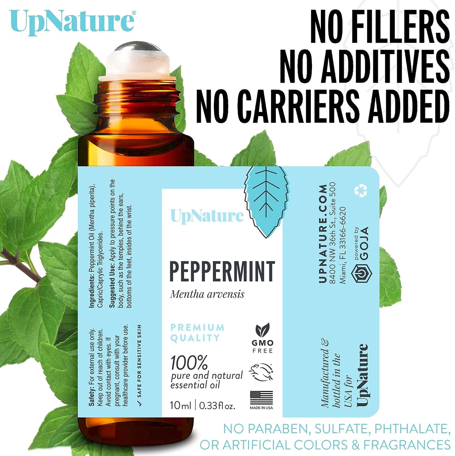 UpNature Peppermint 100% Pure and Natural Essential Oil - 0.33 fl oz / 10ml