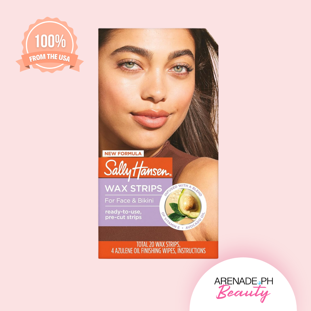 Sally Hansen Wax Kit Wax Strips For Face & Bikini, 20 Pieces