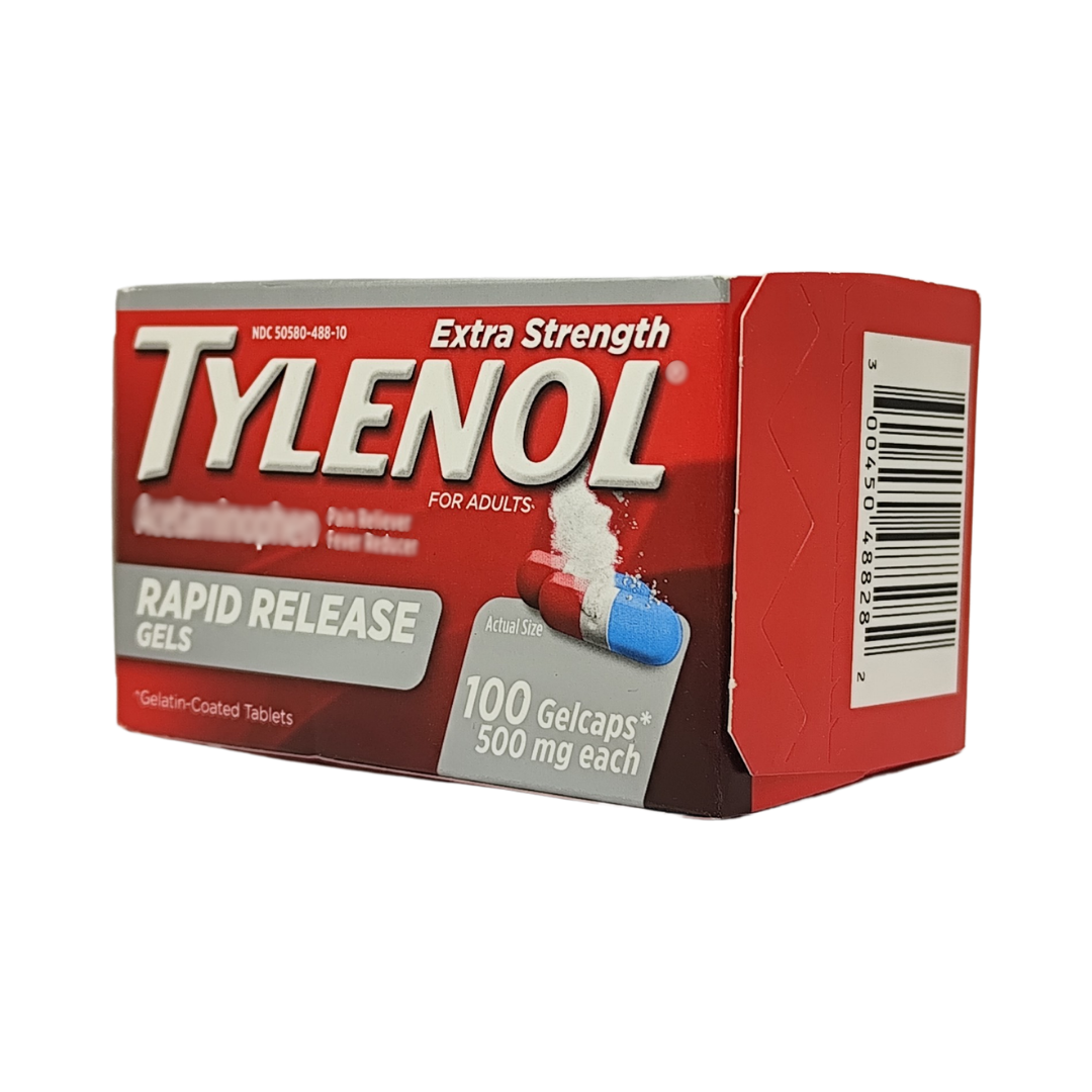 Tylenol Extra Strength Rapid Release Gels 500 mg, 100 Gelcaps