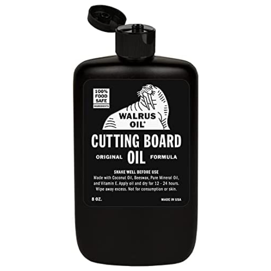 Walrus Oil Cutting Board Oil Original Formula, 8 oz / 236 ml (PACKAGING MAY VARY)
