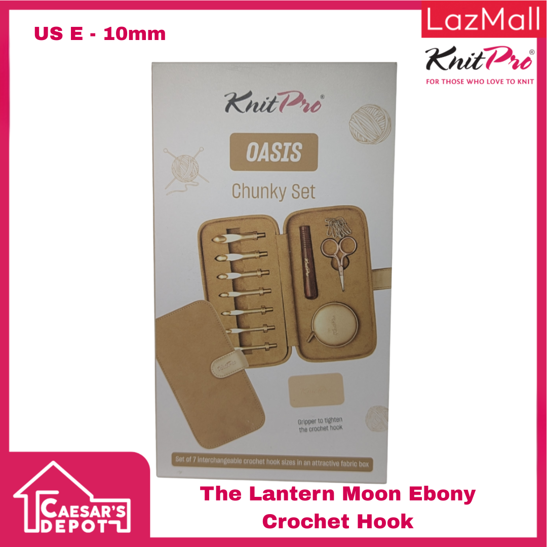 KnitPro Oasis Rose Gold Interchangeable Crochet Hooks Set