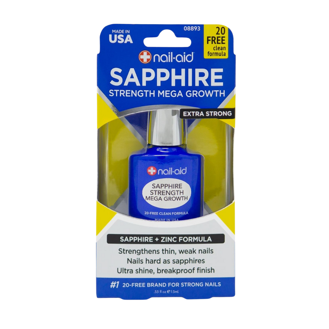 Nail-Aid Sapphire + Zinc Formula Strength Mega Growth 0.55 fl. oz. (15 mL)