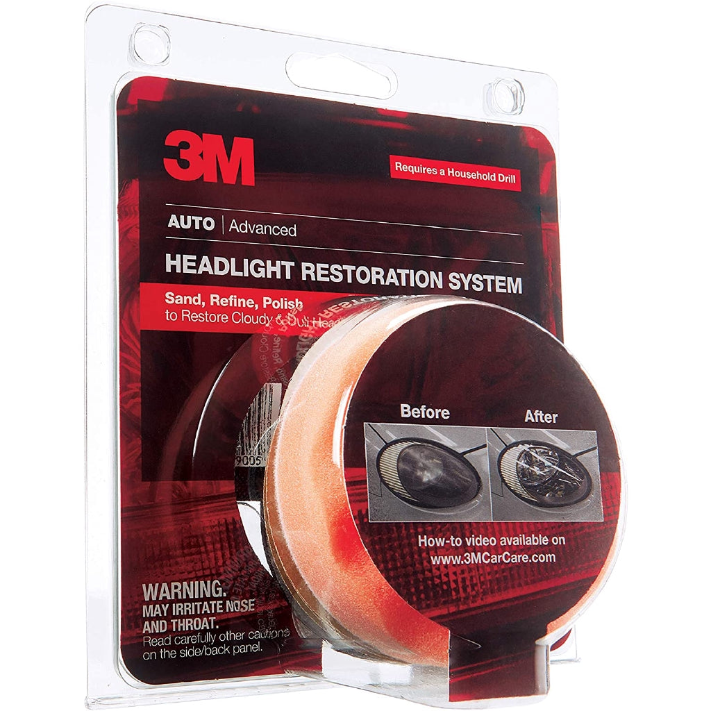 3M Headlight Lens Restoration System 39008, 1 Kit