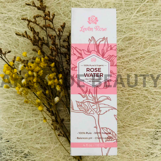 Leven Rose 100% Pure & Organic Rose Water Facial Toner 118ml