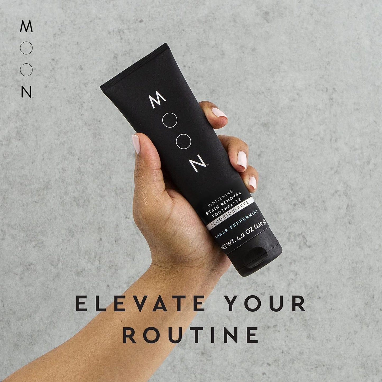 Moon Stain Removal Flouride-Free Whitening Toothpaste Lunar Peppermint 4.2oz / 91mL