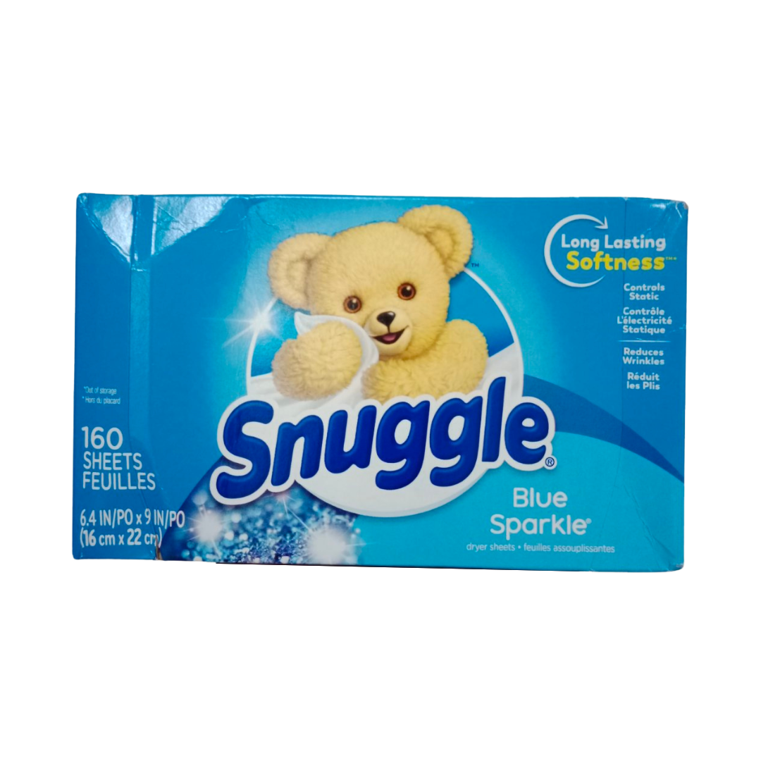 Snuggle Fabric Softener Dryer Blue Sparkle 160 Sheets