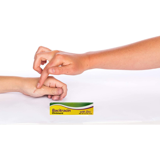 First Aid Research Bacitracin Ointment with Zinc, 0.5 oz. / 14 g