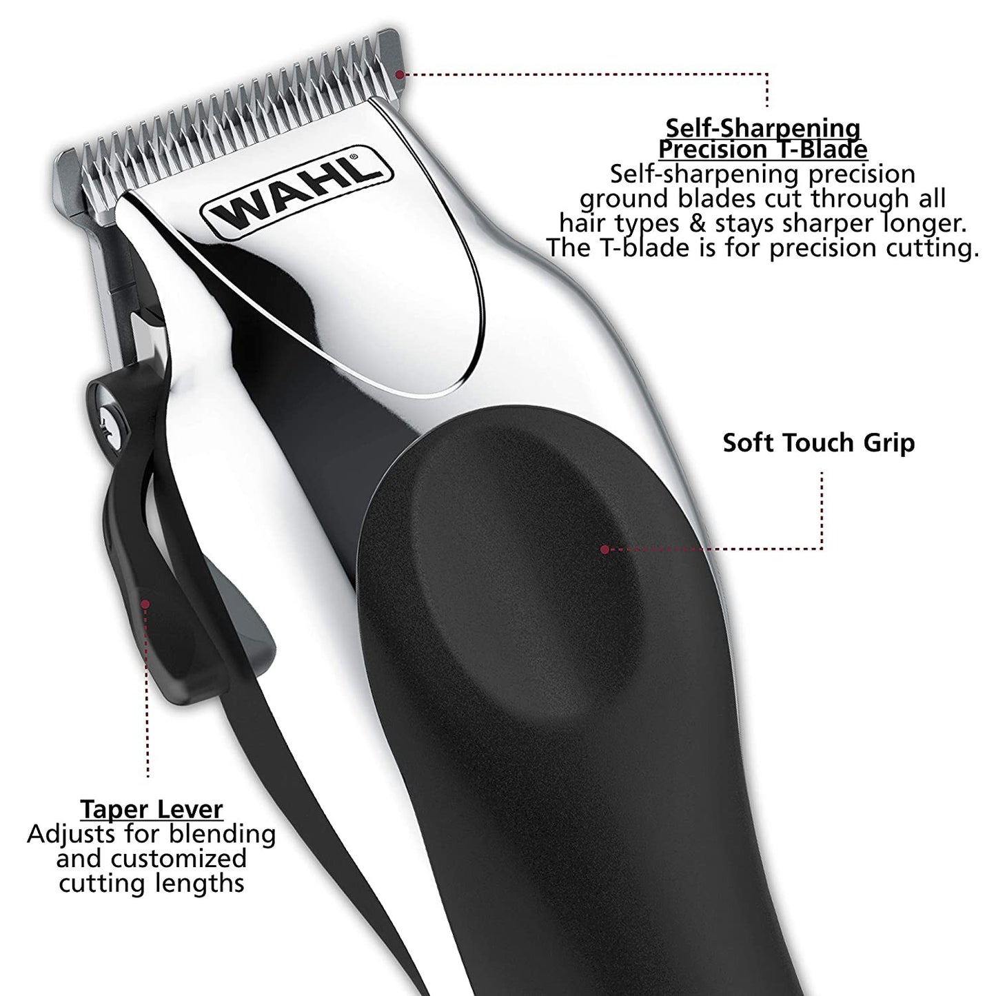 Wahl Clipper Combo Pro DELUXE, Complete Hair and Beard Clipping and Trimming Kit 79524-5201