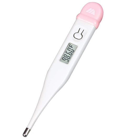 MABIS Digital Basal Body Temperature Thermometer For Natural Family Planning White & Pink