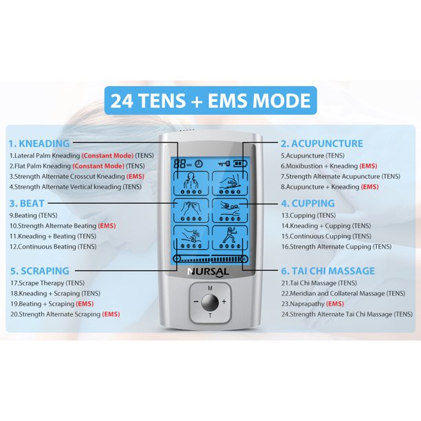 Nursal 24 Modes TENS Massager