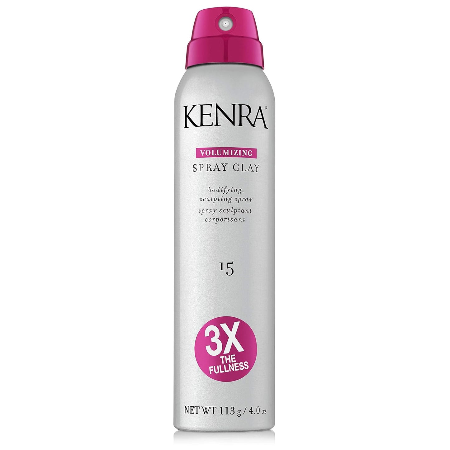 Kenra Volumizing Spray Clay 15 Bodifying, Fullness Spray 3X The Fullness 113 g / 4 oz