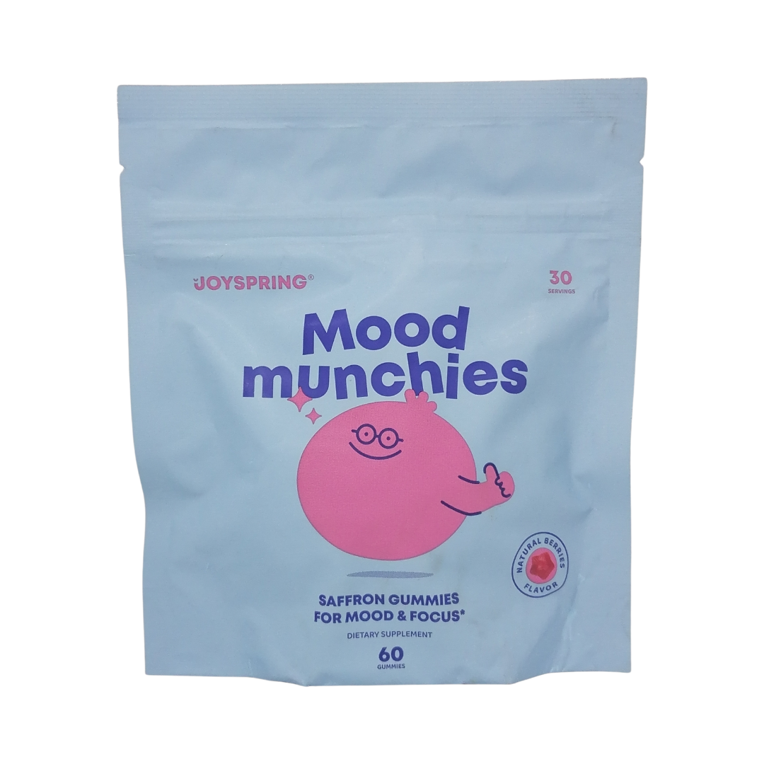 JoySpring Mood Munchies Natural Berries Flavor, 60 Gummies