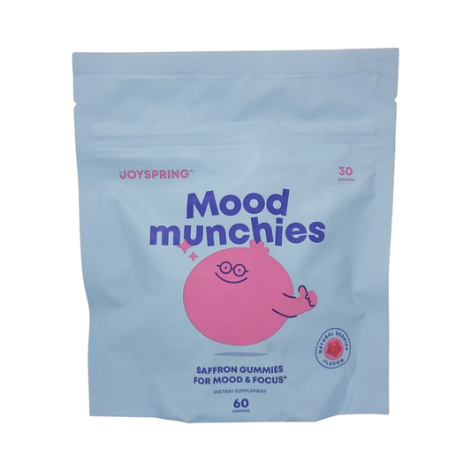JoySpring Mood Munchies Natural Berries Flavor, 60 Gummies