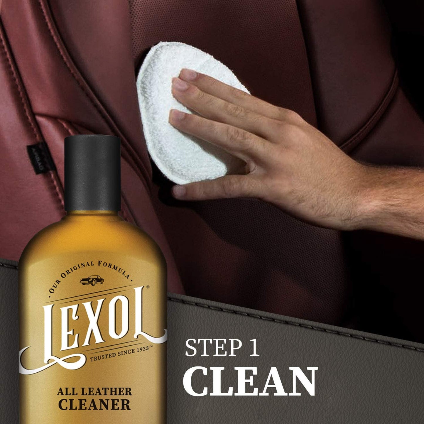 Lexol Complete Two-Step Leather Regimen Care Kit, Conditioner & Cleaner, 500 ml (NO BOX)