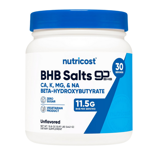 Nutricost BHB Salts Unflavored Powder Supplement 15.8oz / 442g