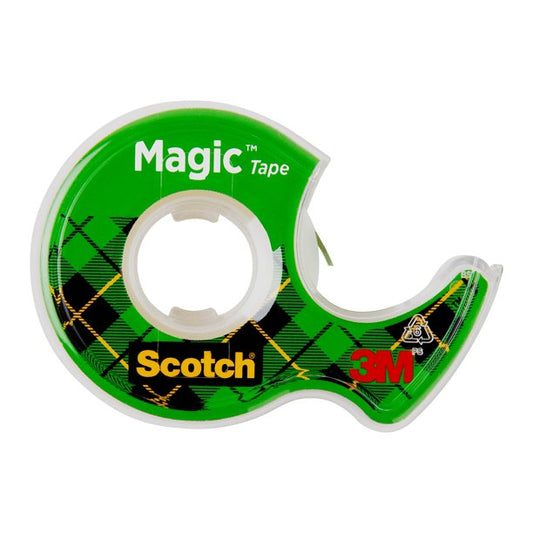 Scotch Magic Tape Dispenser with Original Matte-Finish Tape 1 Piece