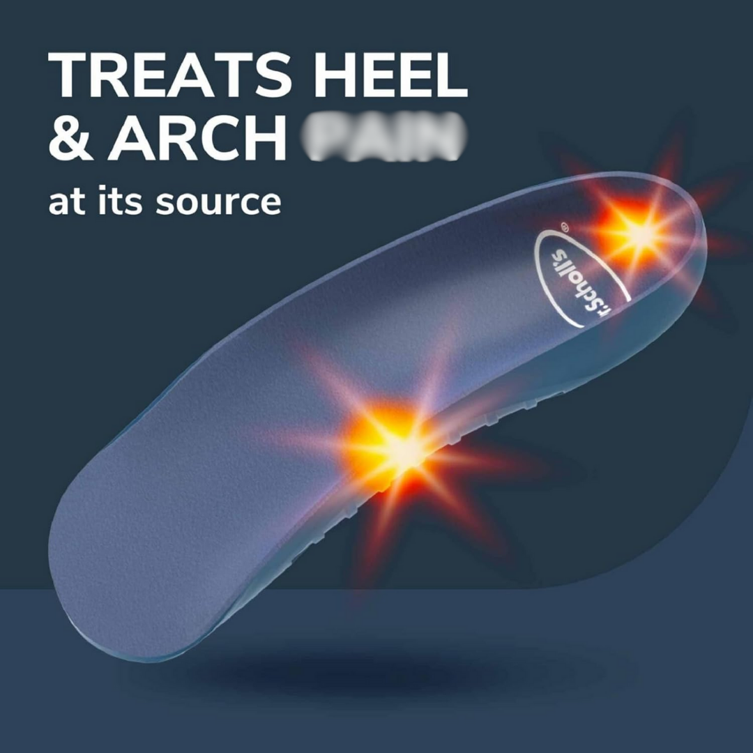 Dr. Scholl’s Heel & Arch Comfort Support Insoles for Men 8–12 ,1 Pair