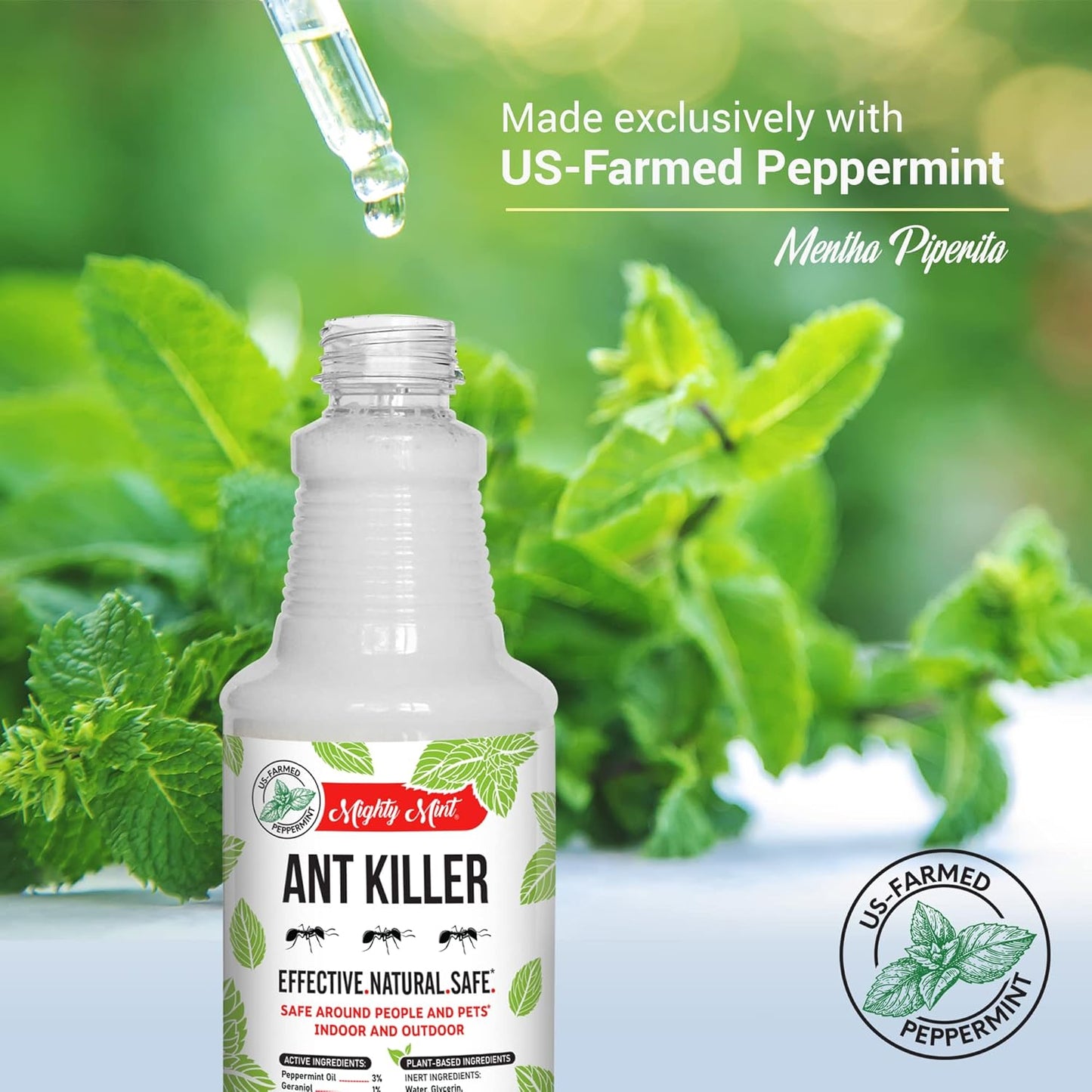 Mighty Mint Ant Killer For Indoor And Outdoor, 16 fl oz