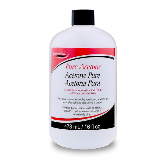 SuperNail Pure Acetone 16 fl oz / 473mL
