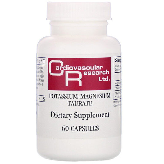 Cardiovascular Research Ltd. Potassium - Magnesium Taurate, 60 Capsules