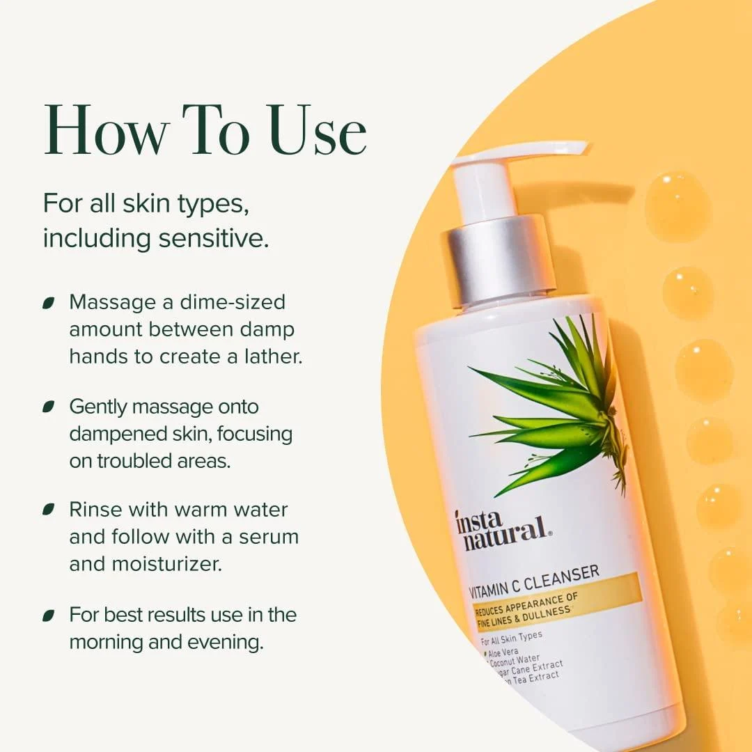 Insta Natural Vitamin C Cleanser, 200 ml / 6.7 oz