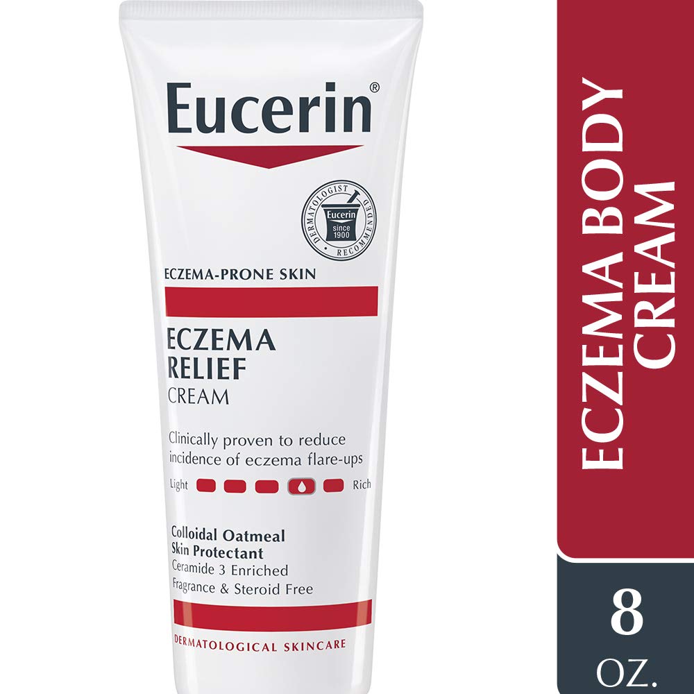 Eucerin Eczema Relief Cream Full Body Lotion for Eczema-Prone Skin, 8 oz. (Packaging may Vary)