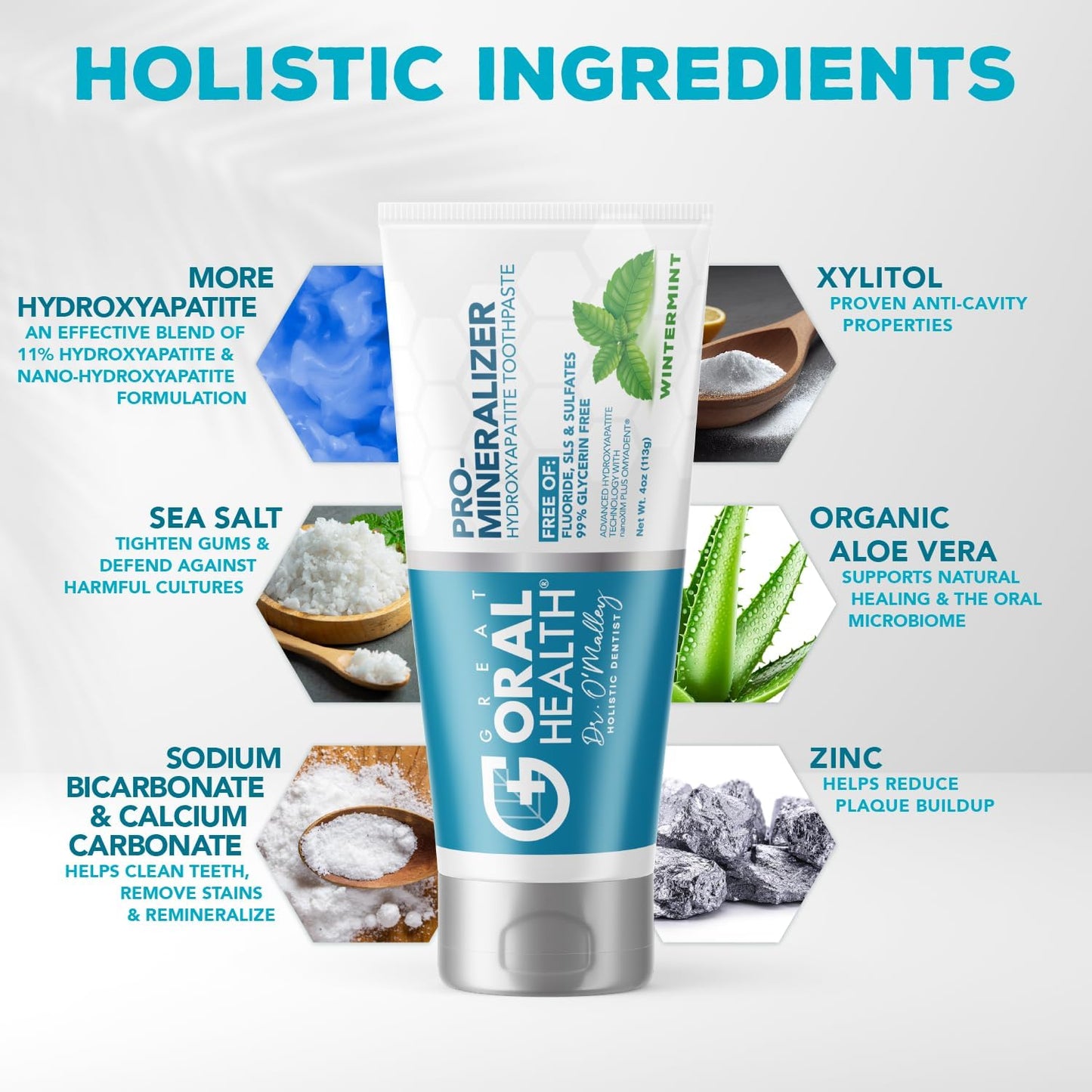 Great Oral Health Pro-Mineralizer Toothpaste Wintermint, 113 g / 4 oz.