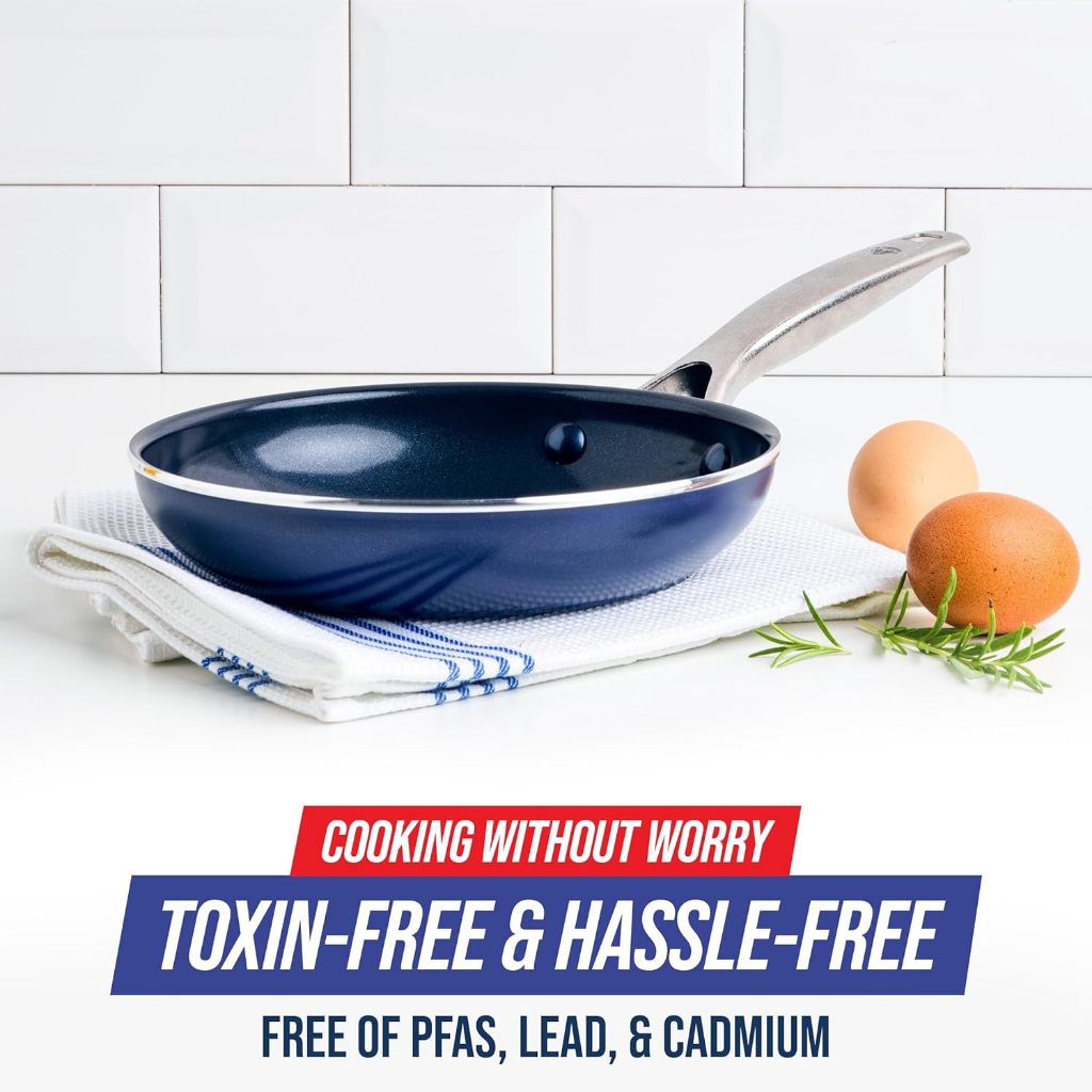 Blue Diamond Fry Pan, Ceramic Nonstick, 8 Inches