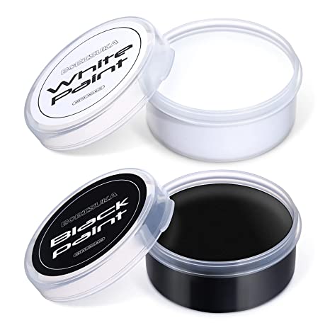 Bobisuka Blank In The Dark Face Body Oil White + Black Paint 4.93 Oz (140g)