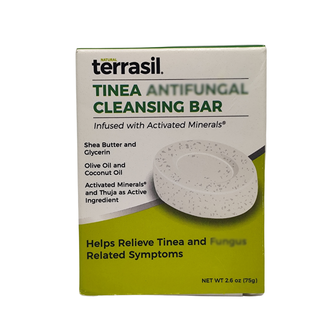 Terrasil Tinea Cleansing Bar for Skin, 2.6 oz. / 75 g