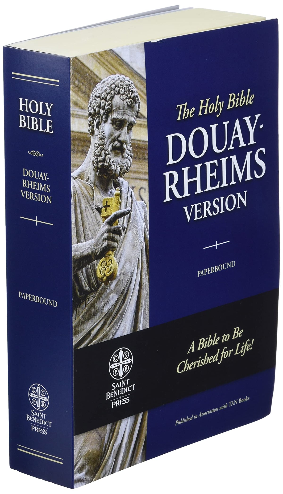 The Holy Bible Douay-Rheims Version Paperback by Saint Benedict Press (DAMAGE COVER)