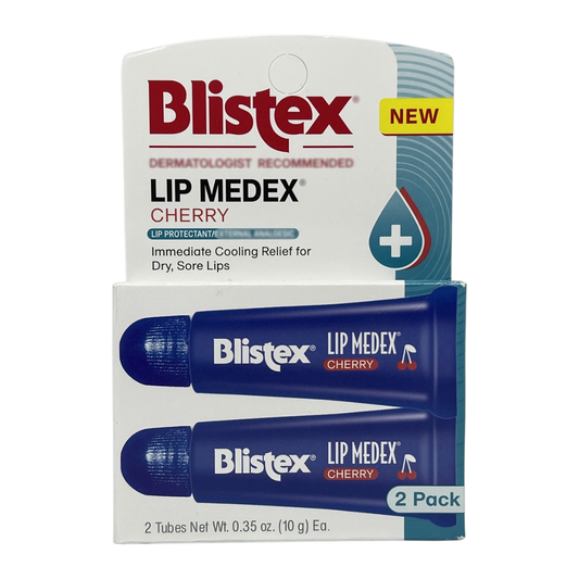 Blistex Lip Medex Cherry, 0.35 oz / 10 g each, 2 Tubes