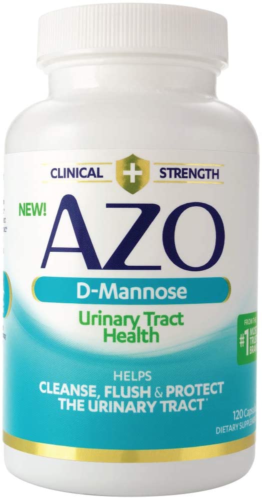 AZO D-Mannose Urinary Tract Health Helps Cleanse Flush & Protect Urinary Tract (120 Capsules)