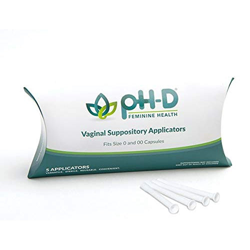 pH-D Feminine Health Support Vaginal Suppository Applicators, 5 ct (Suppositories Not Included)