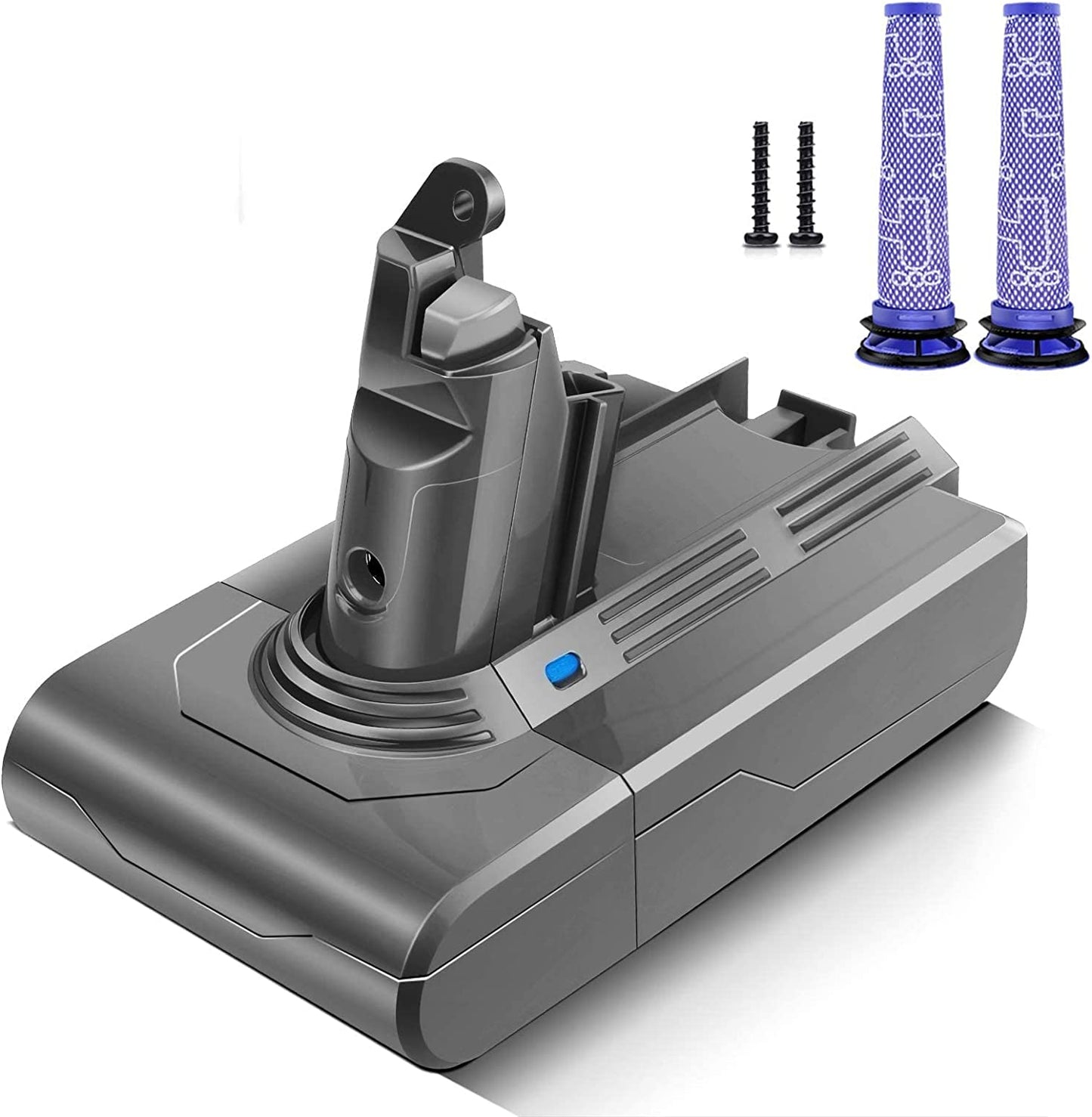 Battery Replacement for Dyson V6, 21.6V 3000mAh Li-ion Battery