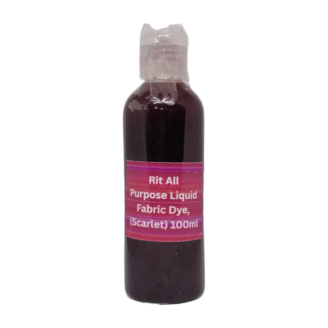 Trial Size Rit All Purpose Liquid Fabric Dye Scarlet, 100 ml