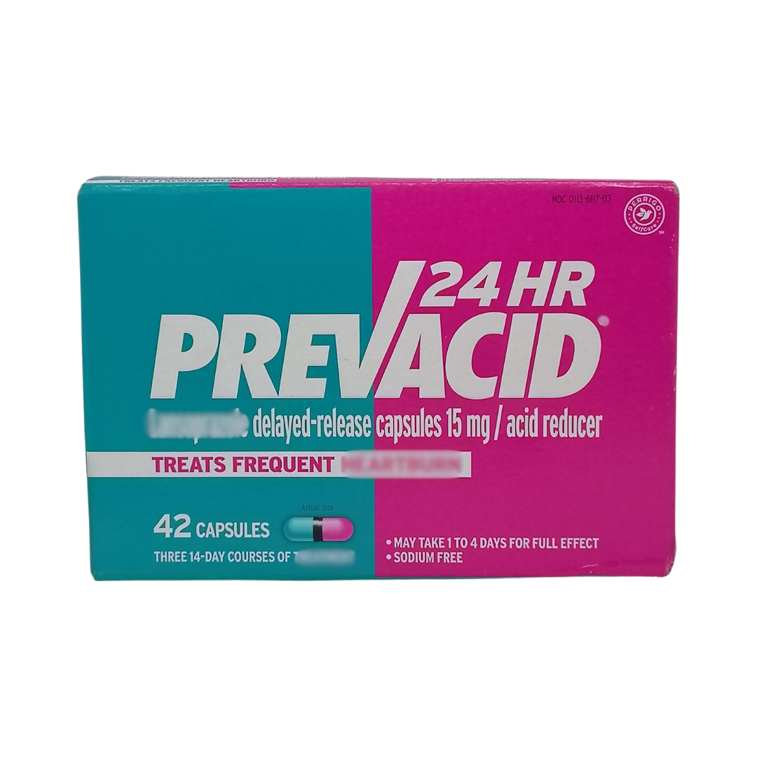 Prevacid 24 Hr Acid Reducer 15 mg, 42 Capsules