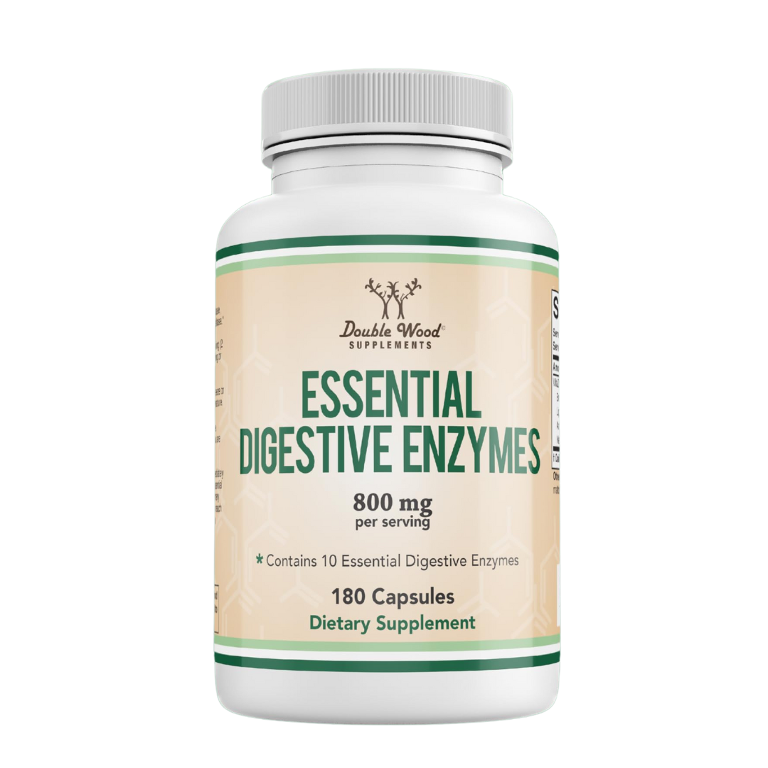 Double Wood Essential Digestive Enzymes 800mg Dietary Supplement, 180 ...