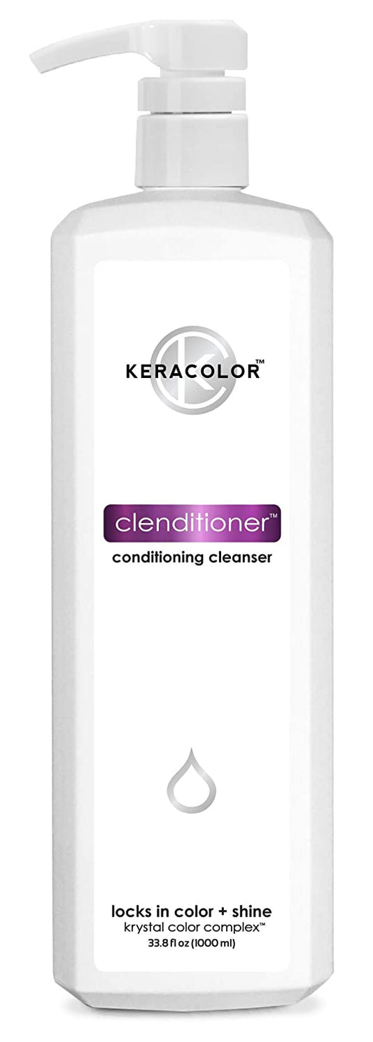 Keracolor Clenditioner Conditioning Cleanser Locks in Color + Shine, 33.8 fl.oz / 1000ml