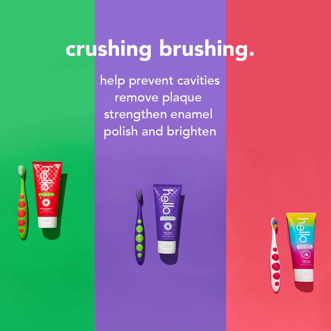 Hello Flouride Toothpaste Natural Flavor 4.2 Oz / 119g