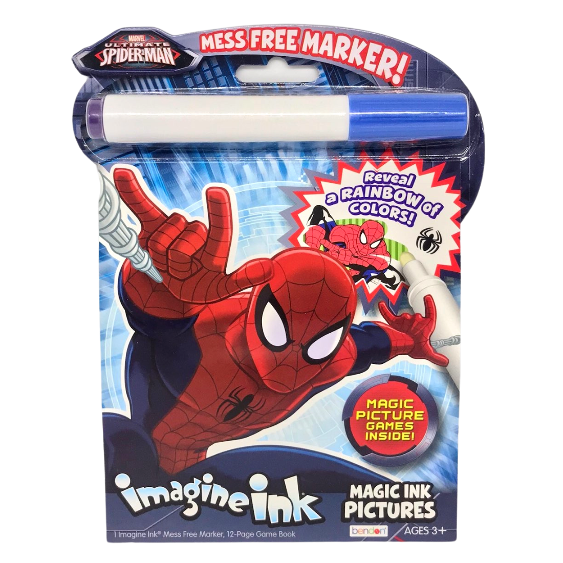 Bendon Imagine Ink  Marker with Magic Ink Pictures & Game Book 1 Count