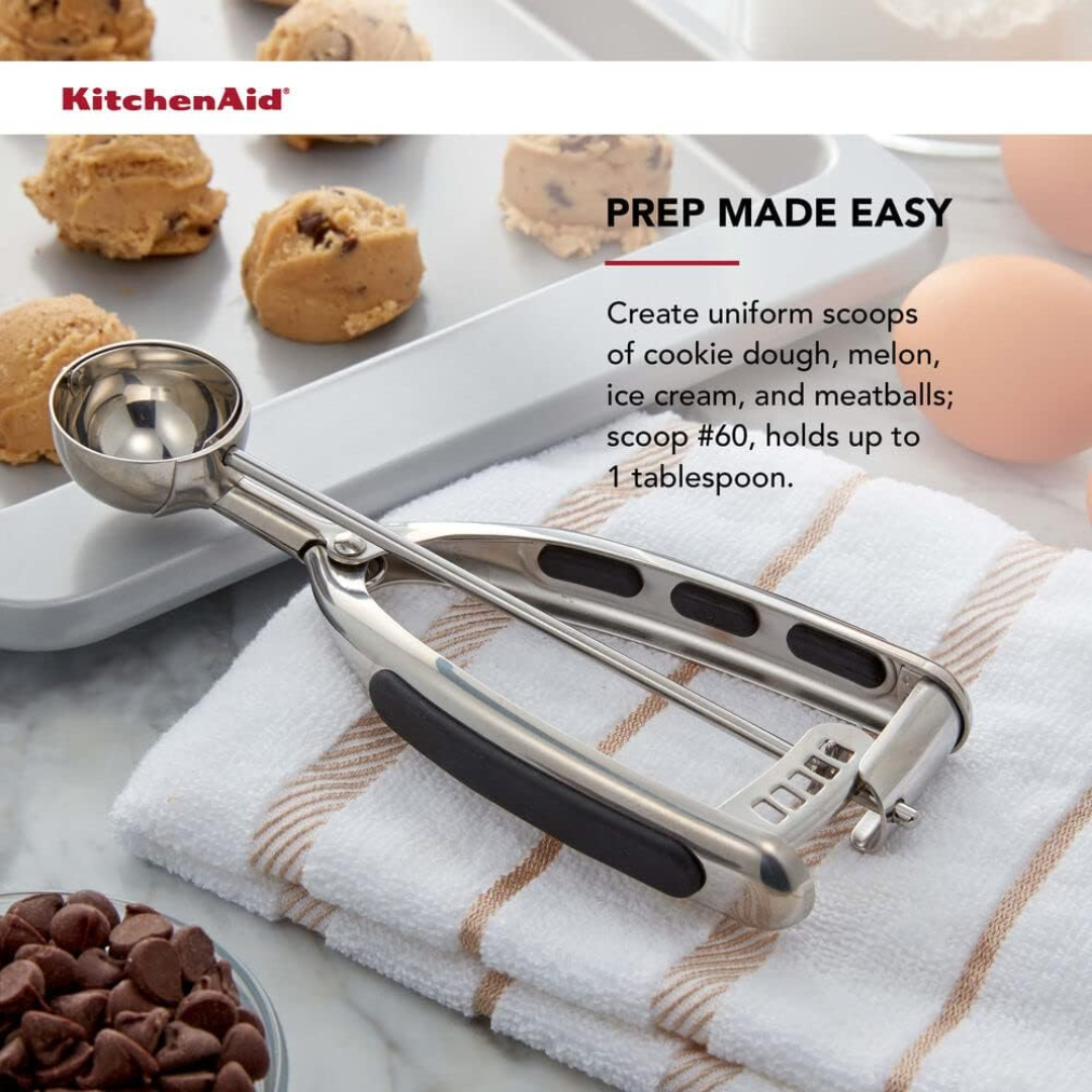 KitchenAid Cookie Dough Scoops Set of 3, Black