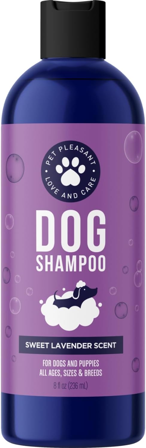 Pet Pleasant Love And Care Dog Shampoo For All Sizes, Sweet Lavander Scent, 8 fl oz / 236mL