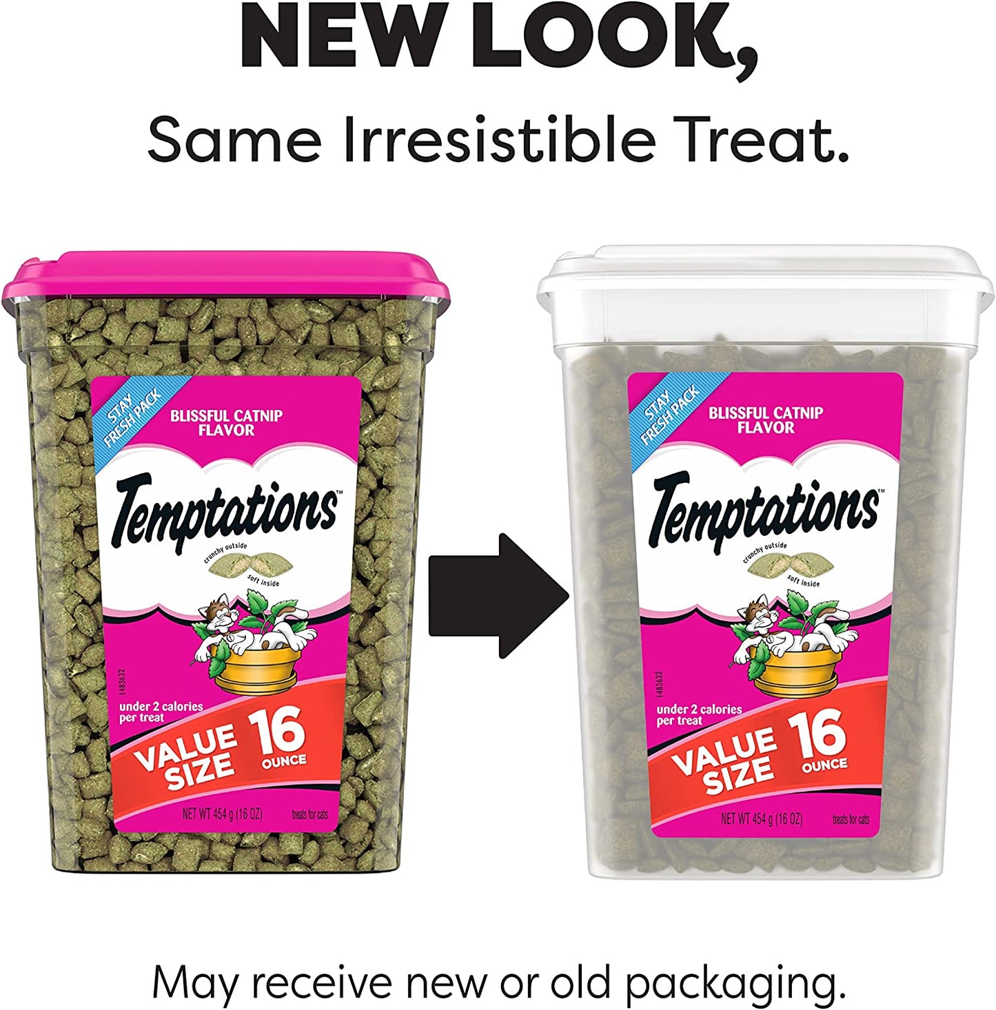 Temptations MixUps Catnip Fever Treats for Cats Value Size 16 Oz