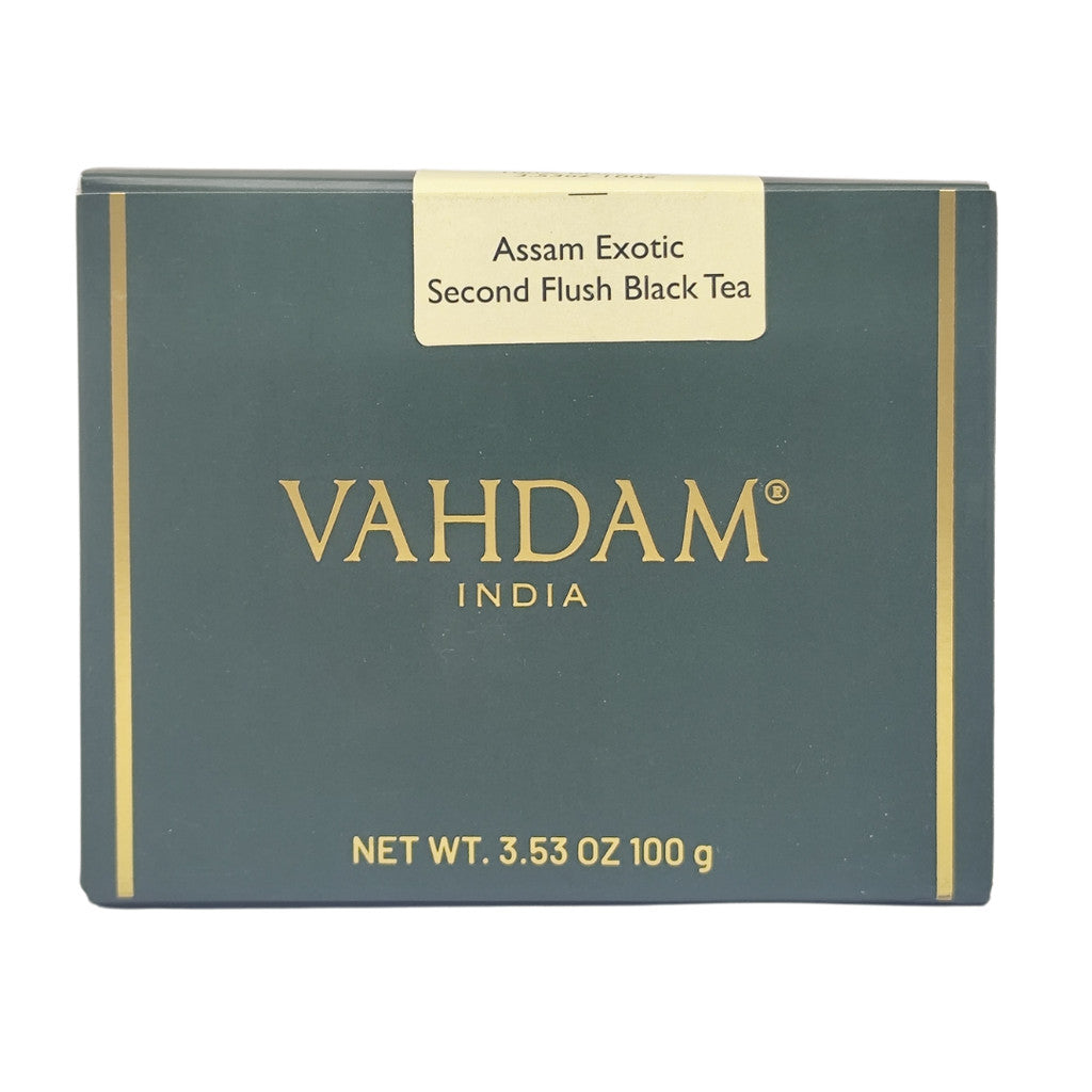 Vahdam India Assam Exotic Second Flush 100% Black Tea, 100 g / 3.53 oz.